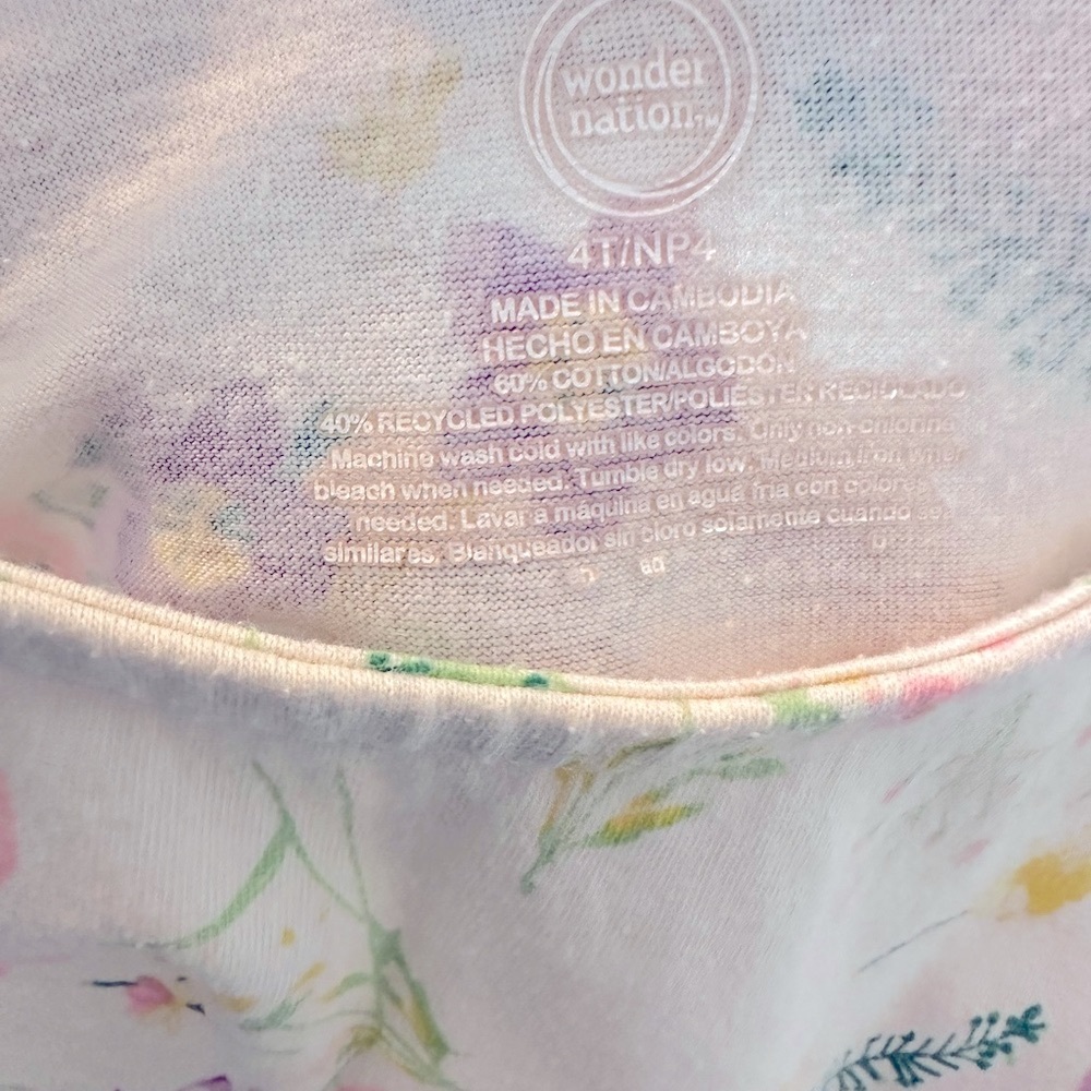 Bundle of 2 Flower Pattern Dresses: Emma’s Garden and Wonder Nation. Siz… - Picture 14 of 14